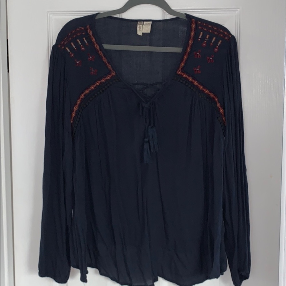 Navy Blouse